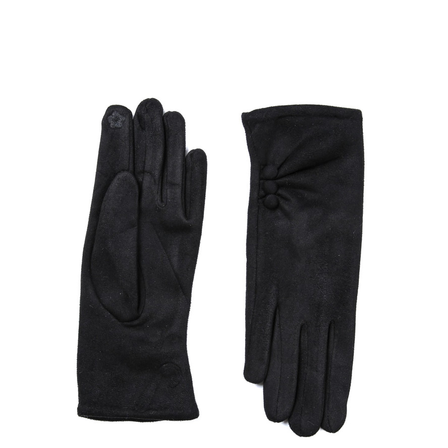 Перчатки Smart Touch женские экозамш черные ЖУАНА 925-076, фото 2