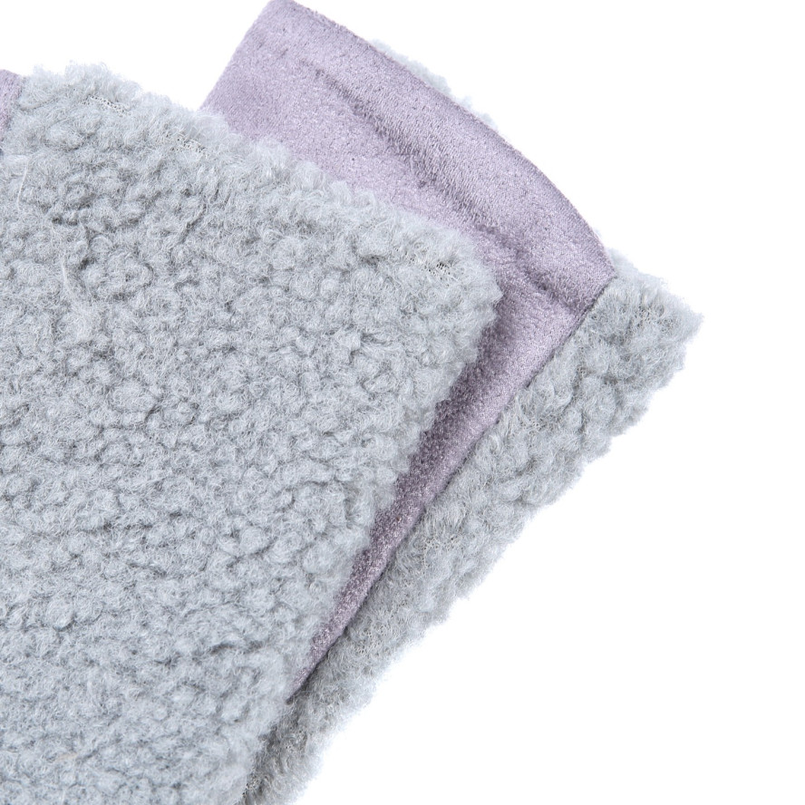 Рукавички Smart Touch жіночі баранчик / екозамш сірі АСОЛЬ 925-199, фото 3