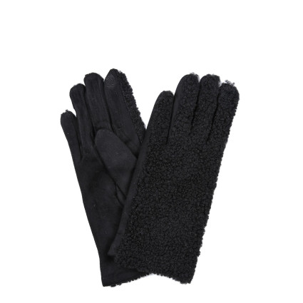 Рукавички Smart Touch жіночі баранчик / екозамш чорні АСОЛЬ 925-229 Рукавички Smart Touch жіночі баранчик / екозамш чорні АСОЛЬ 925-229