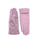 Перчатки Smart Touch женские искусственный мех каракуль / экозамш фиолетовые ЭЛИЗ 927-704, фото 2