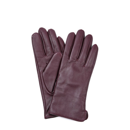 Рукавички жіночі шкіра бордові МАРШИ 928-251