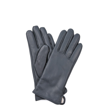 Рукавички жіночі шкіра сірі МАРШИ 928-312