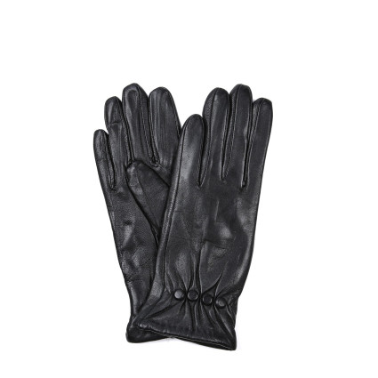 Рукавички жіночі шкіра чорні ЛЮЦИС 928-404