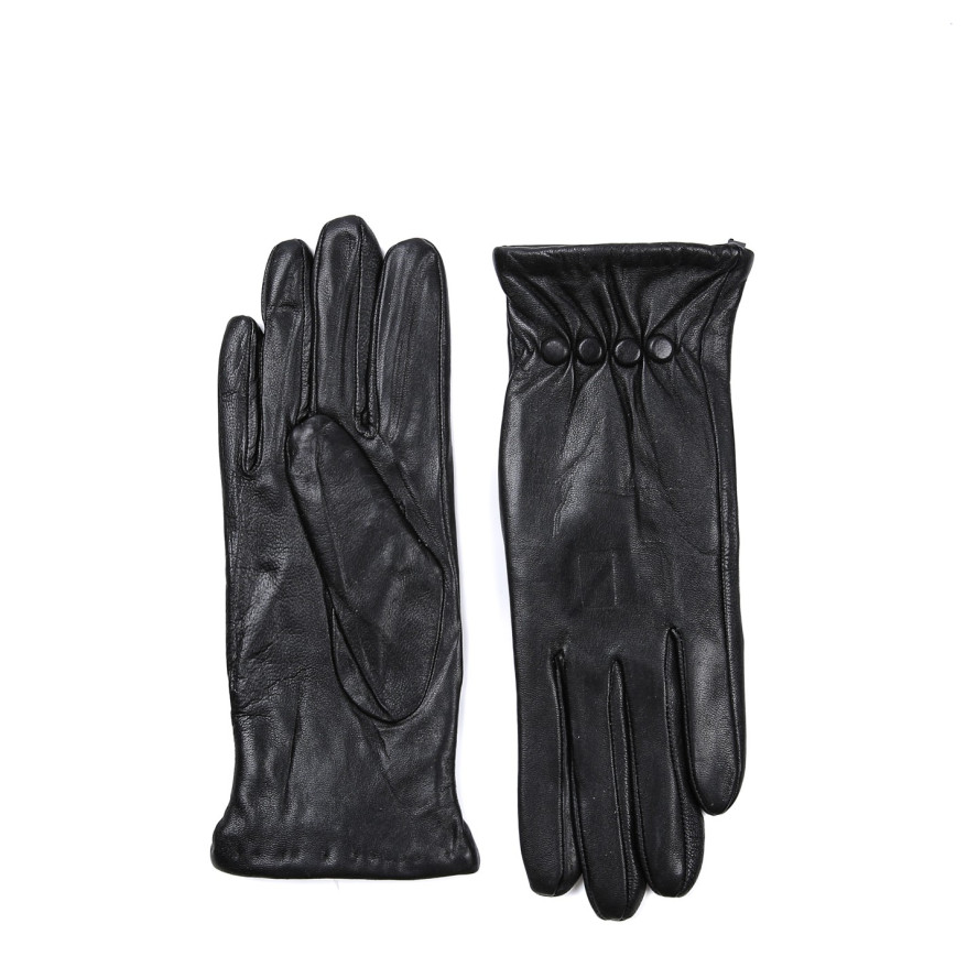 Рукавички жіночі шкіра чорні ЛЮЦИС 928-404, фото 2