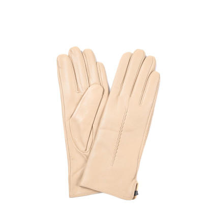 Рукавички жіночі шкіра бежеві ТІФАНІ 928-923 Рукавички жіночі шкіра бежеві ТІФАНІ 928-923
