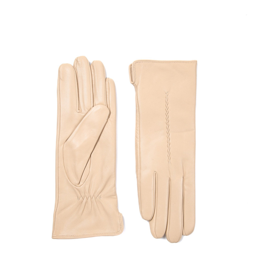 Рукавички жіночі шкіра бежеві ТІФАНІ 928-923, фото 2