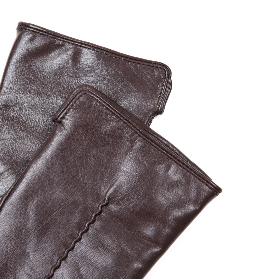 Рукавички жіночі шкіра коричневі ТІФАНІ 929-067, фото 4