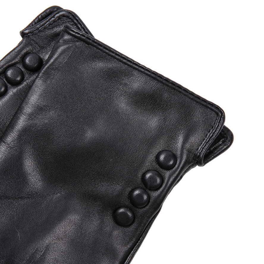 Рукавички сенсорні жіночі шкіра чорні ШЕЛАЙН 929-111, фото 3