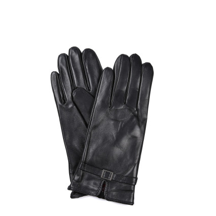 Рукавички сенсорні жіночі шкіра чорні КЛУЗО 929-173 Рукавички сенсорні жіночі шкіра чорні КЛУЗО 929-173