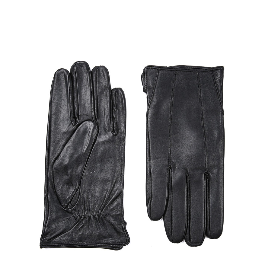 Рукавички сенсорні чоловічі шкіра чорні ФОКЕР 929-326, фото 2