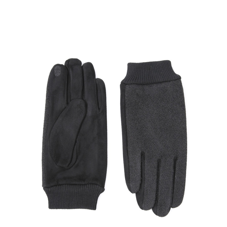 Рукавички Smart Touch чоловічі екозамш чорні ХОПС 973-398, фото 2