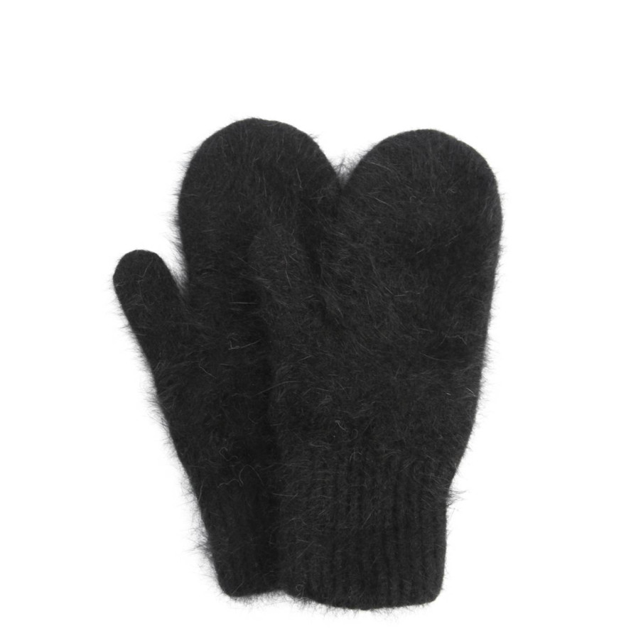 Варежки женские ангора черные FIONA 342-690, фото 1