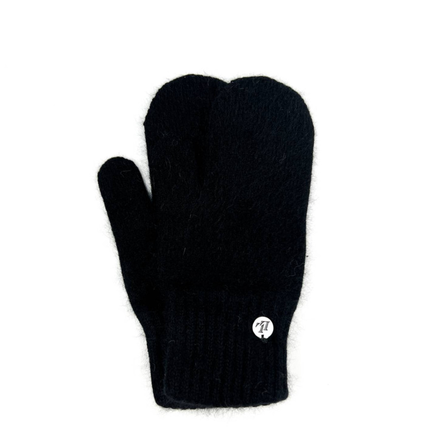 Варежки женские ангора черные GERA 833-839, фото 1