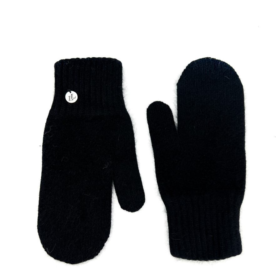 Варежки женские ангора черные GERA 833-839, фото 2