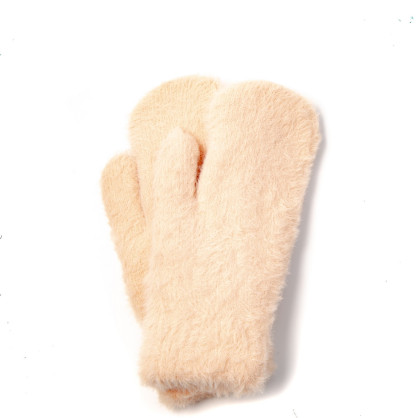 Рукавиці жіночі штучне хутро ангора бежеві ЛІАНА 986-566 Рукавиці жіночі штучне хутро ангора бежеві ЛІАНА 986-566