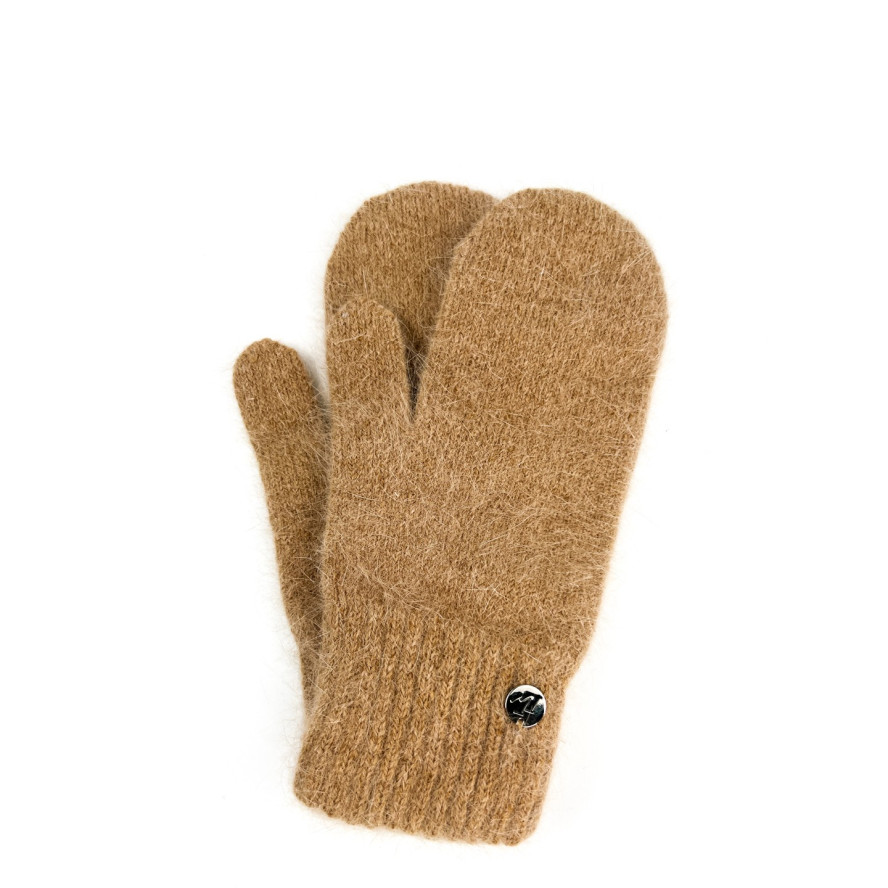 Варежки женские ангора бежевые FIONA 011-588, фото 1