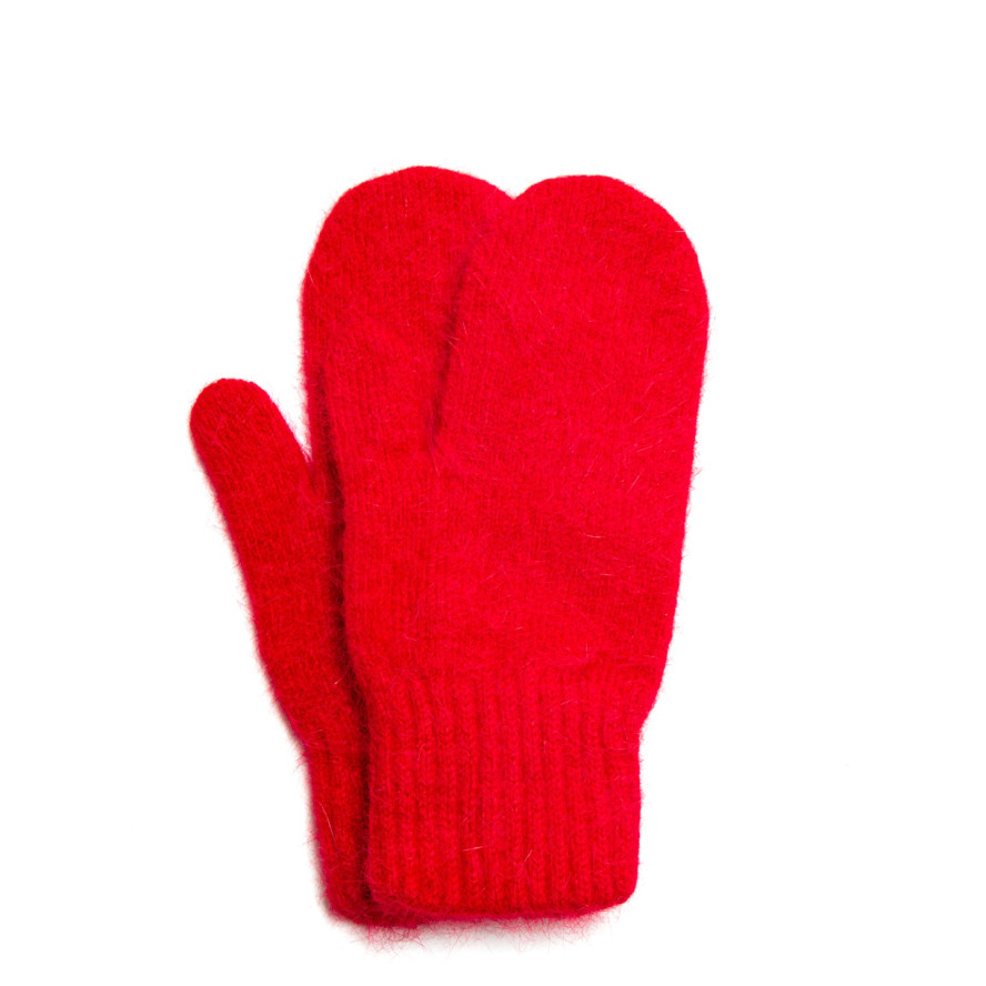 Рукавиці жіночі ангора червоні FIONA 030-602, фото 1