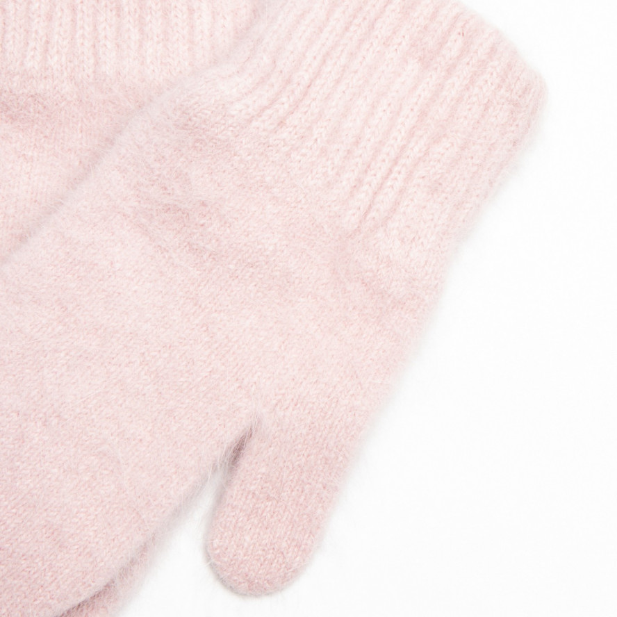 Рукавиці жіночі ангора рожеві FIONA 066-052, фото 3