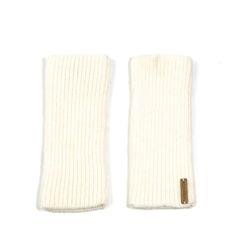 Мітенки жіночі віскоза з ангорою білі АННА 565-562, фото 2