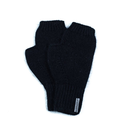 Мітенки жіночі віскоза з ангорою чорні ДАНА 565-647