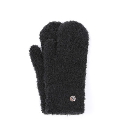 Рукавиці жіночі вовна чорні ХАСА 575-486