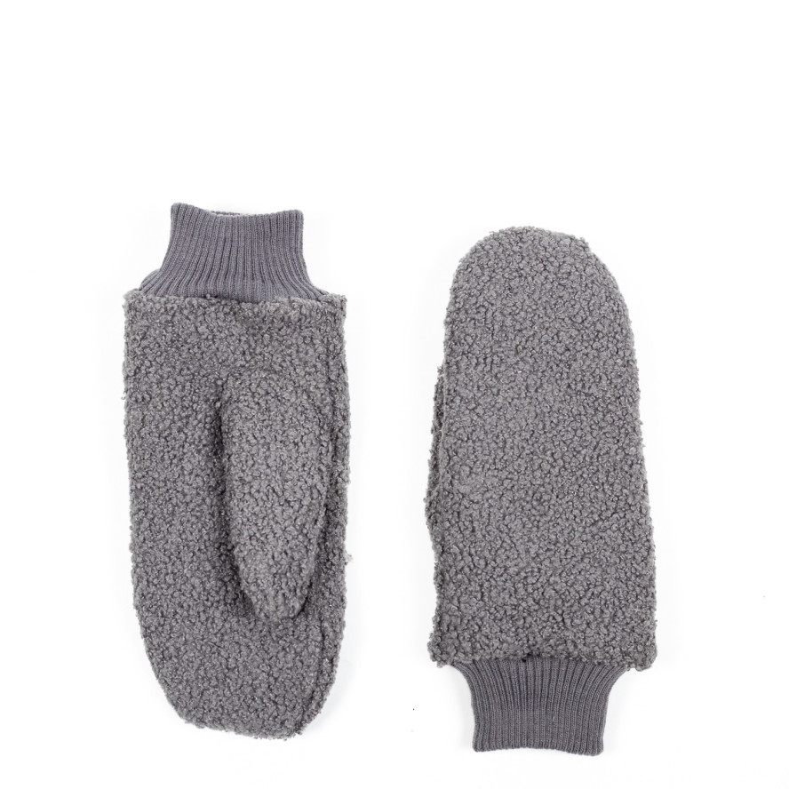 Рукавиці жіночі штучне хутро каракуль сірі ХАРВІ 585-225, фото 2