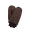 Рукавиці жіночі штучне хутро каракуль коричневі ХАРВІ 585-249