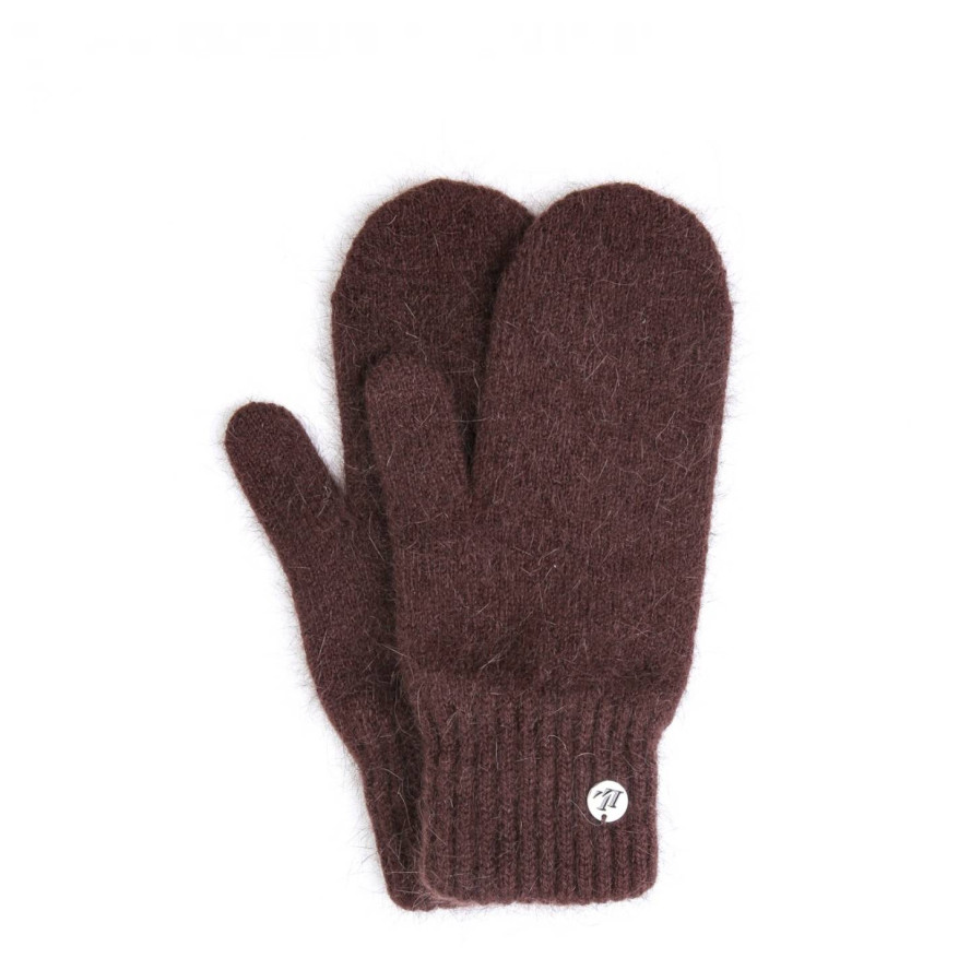 Рукавиці жіночі ангора чоричневі FIONA 855-601, фото 1
