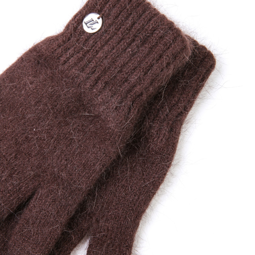 Рукавиці жіночі ангора чоричневі FIONA 855-601, фото 3