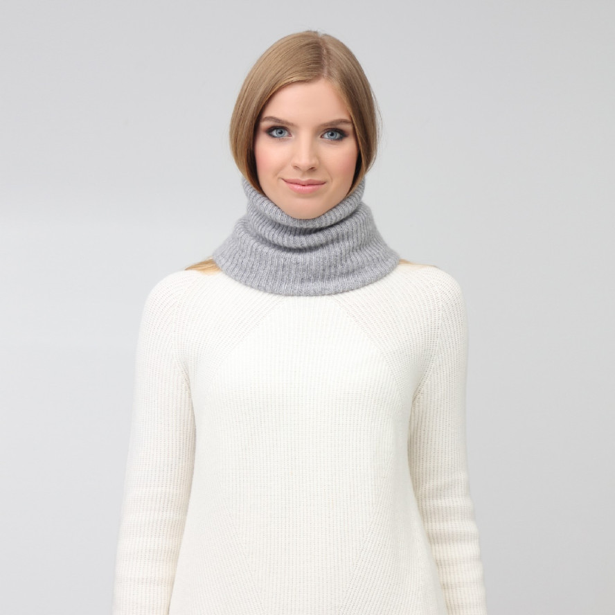 Баф жіночий ангора сірий ELIZABETH 865-602, фото 4