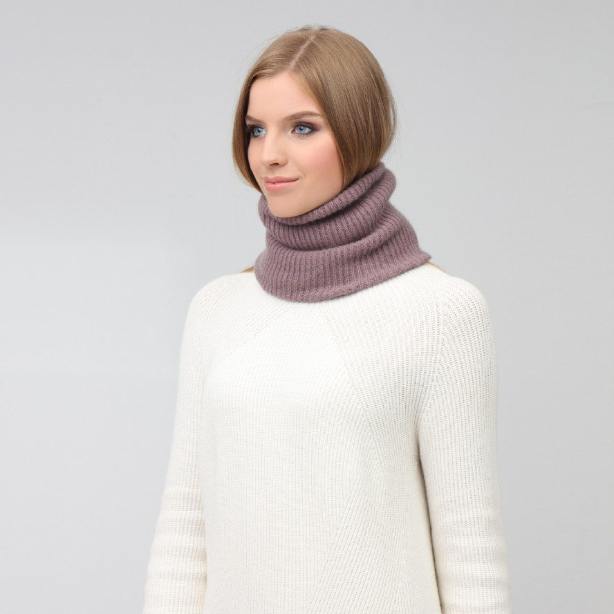 Баф жіночий ангора коричневий ELIZABETH 023-889, фото 3