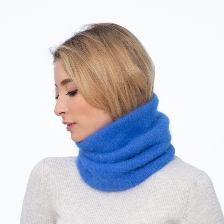 Баф жіночий ангора блакитний AMBER 225-534, фото 4