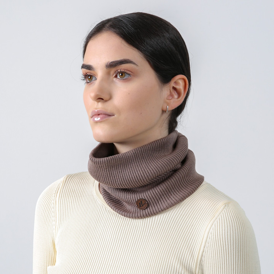 Баф жіночий бавовна коричневий EDISON 953-680, фото 3