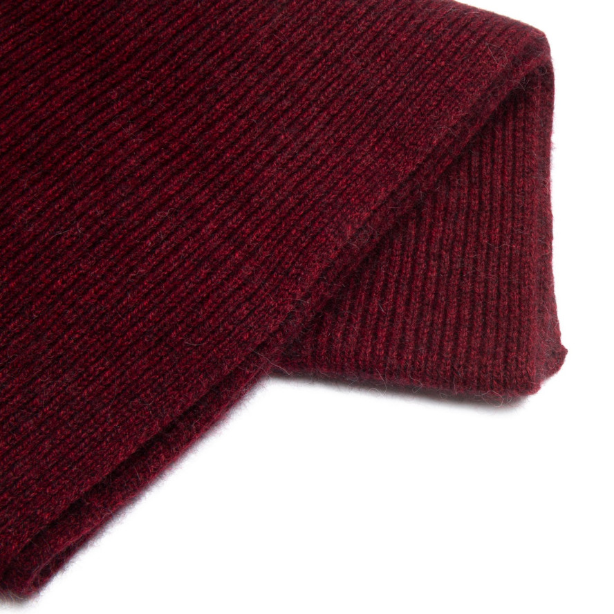 Шарф жіночий однотонний ангора бордовий HENRY 898-044, фото 2