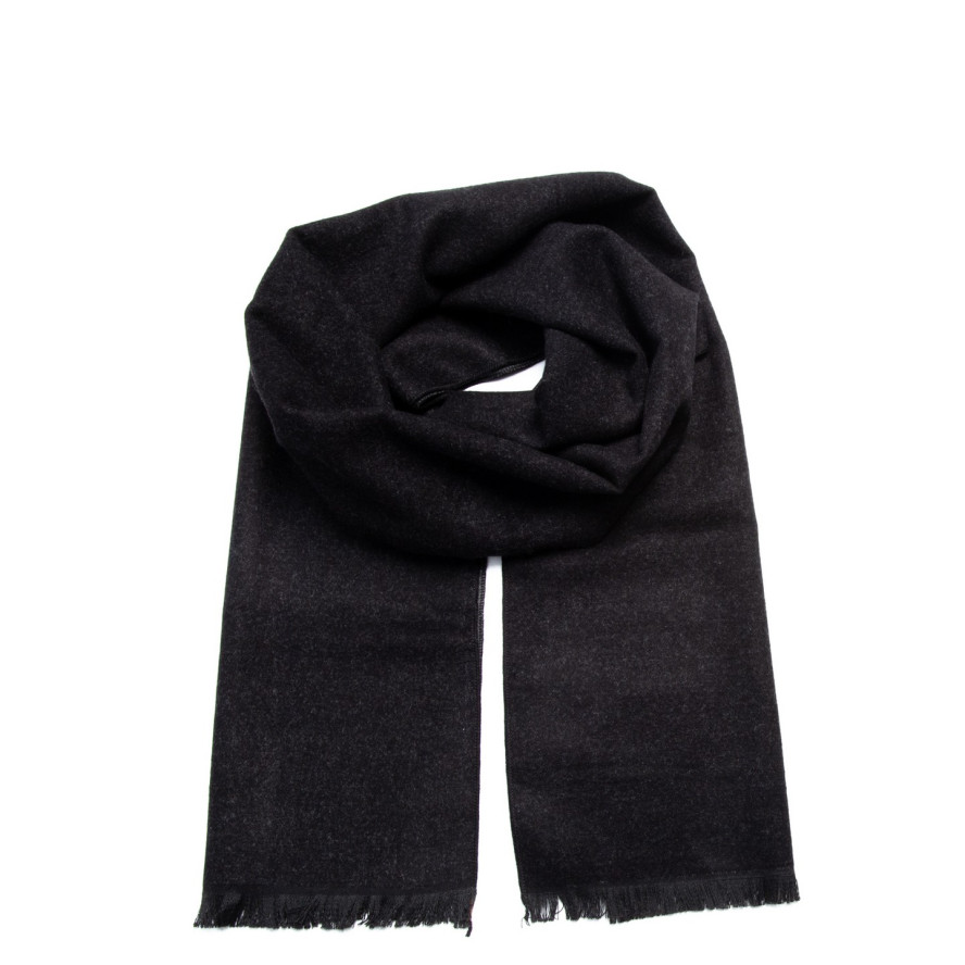 Шарф мужской двусторонний кашемир черно-серый DENIS 906-640, фото 1