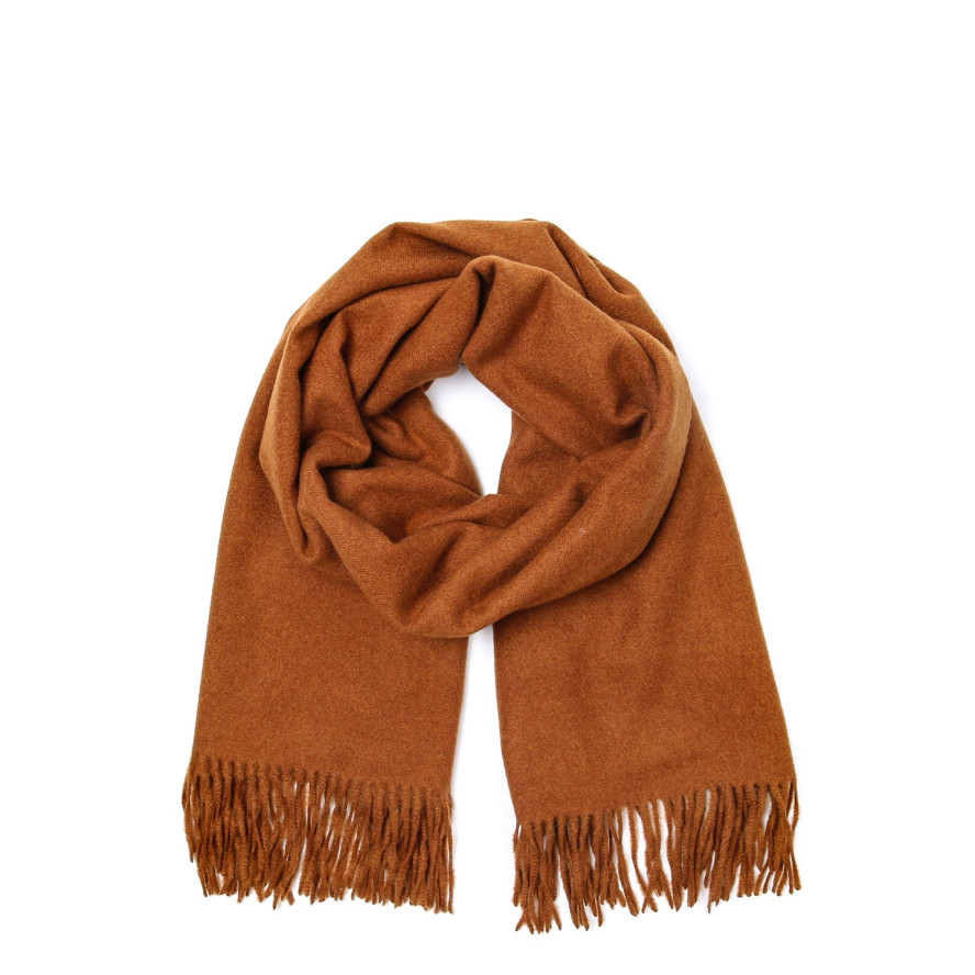 Палантин жіночий однотонний кашемір помаранчевий EDWARD 210-227, фото 1
