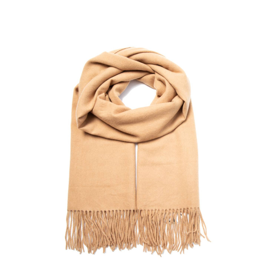 Палантин жіночий однотонний кашемір бежевий EDWARD 210-234, фото 1