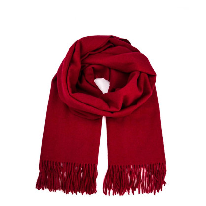 Палантин жіночий однотонний кашемір бордовий EDWARD 210-258 Палантин жіночий однотонний кашемір бордовий EDWARD 210-258