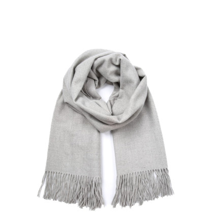 Палантин жіночий однотонний кашемір сірий EDWARD 210-272