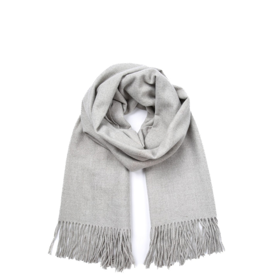 Палантин жіночий однотонний кашемір сірий EDWARD 210-272, фото 1