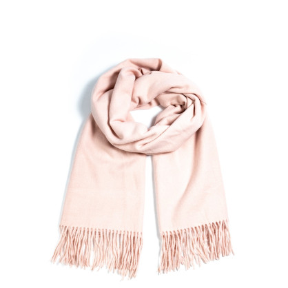 Палантин жіночий однотонний кашемір рожевий EDWARD 210-296