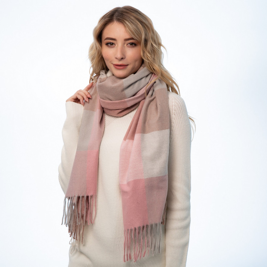 Палантин женский клетка шерсть JACKSON 637-505, фото 3