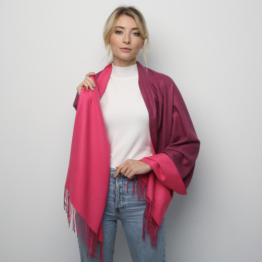Палантин жіночий двосторонній кашемір AIDEN 640-864, фото 2