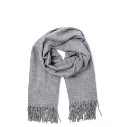 Палантин жіночий однотонний кашемір сірий EDWARD 676-283 Палантин жіночий однотонний кашемір сірий EDWARD 676-283