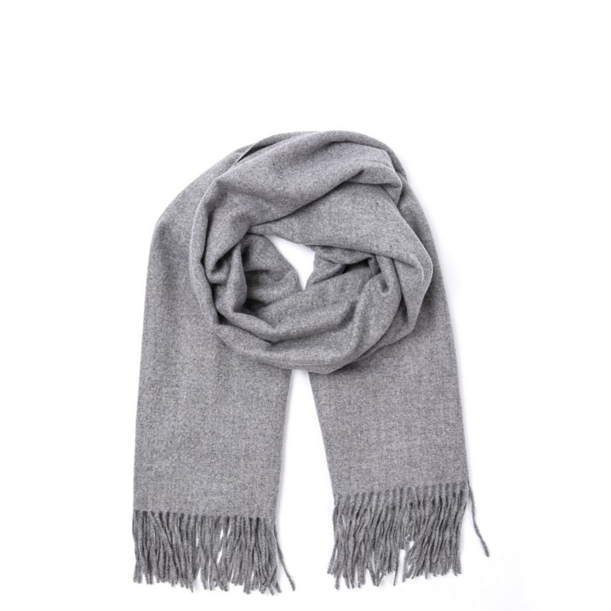 Палантин жіночий однотонний кашемір сірий EDWARD 676-283, фото 1
