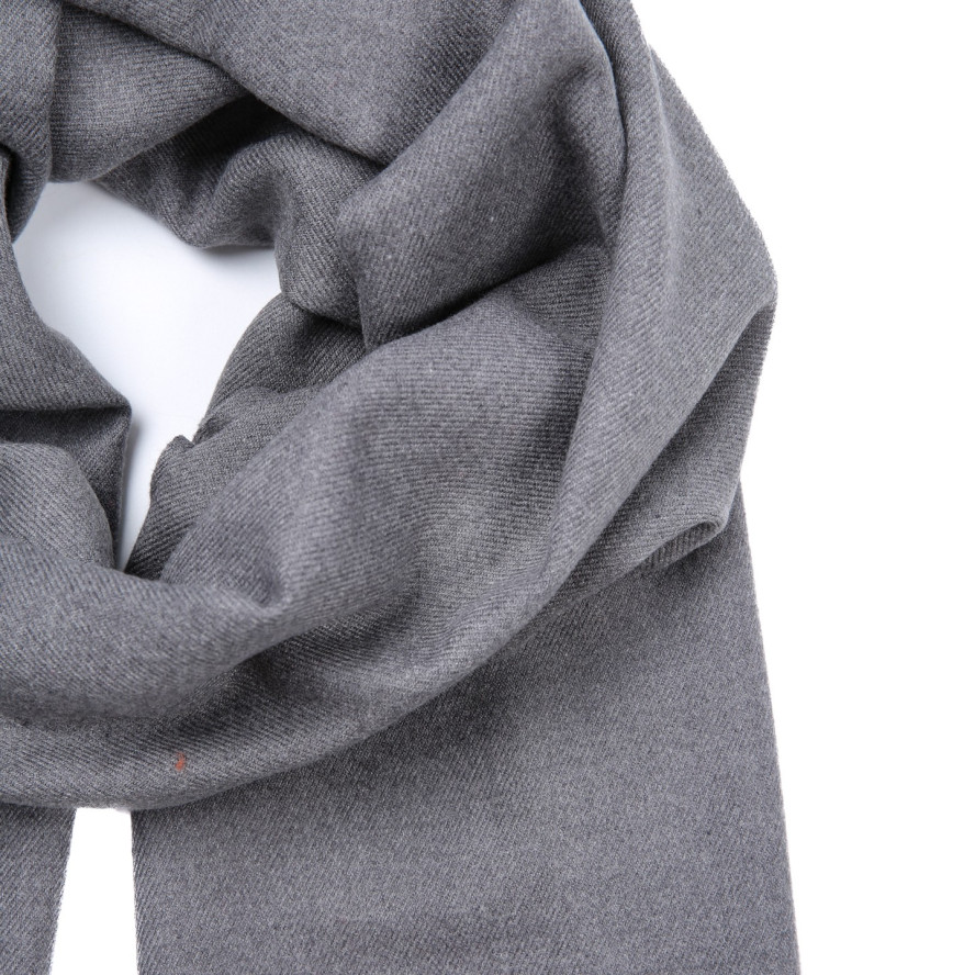 Палантин чоловічий однотонний кашемір сірий IDANA 945-969, фото 2