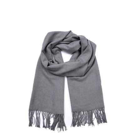 Палантин чоловічий однотонний кашемір сірий IDANA 946-003 Палантин чоловічий однотонний кашемір сірий IDANA 946-003