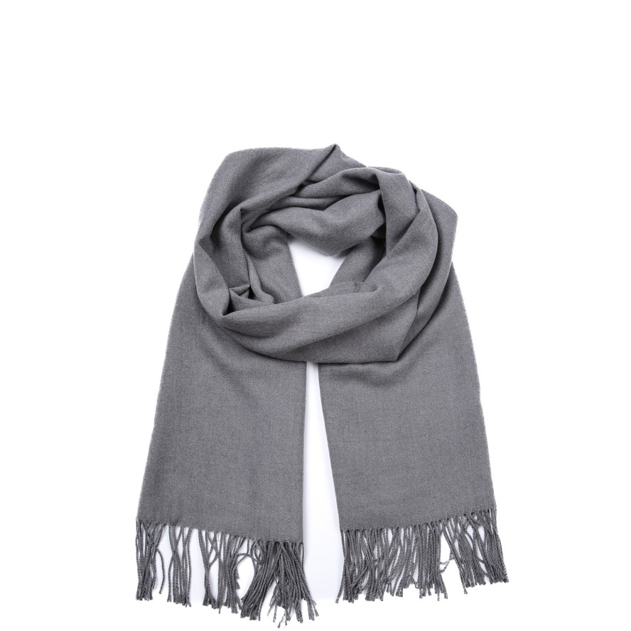 Палантин мужской однотонный кашемир серый IDANA 946-003, фото 1