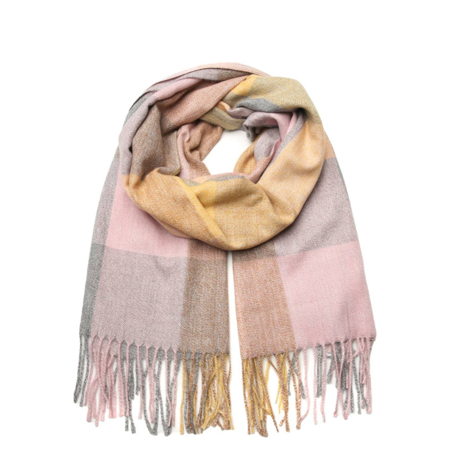 Палантин жіночий клітинка кашемір ADAIR 946-225, фото 1