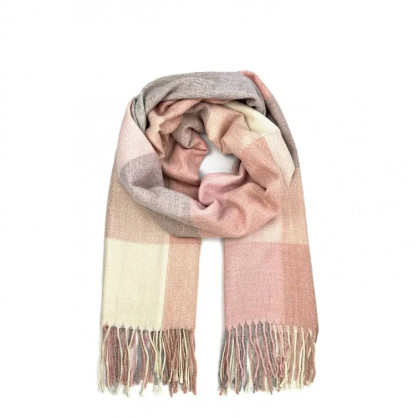 Палантин жіночий клітинка кашемір ADAIR 019-386 Палантин жіночий клітинка кашемір ADAIR 019-386